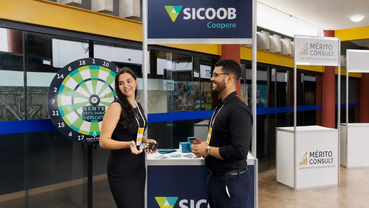 Estande do patrocinador Sicoob